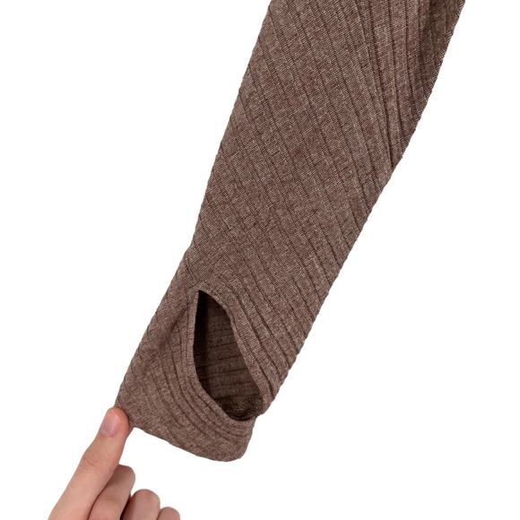 Alix NYC Harper cutout ribbed midi brown Small S - Picture 3 of 7